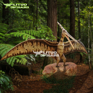 Animatronic Quetzalcoatlus Flying <span class=keywords><strong>Pterosauria</strong></span> Dinosaur para centros comerciales Aeropuertos públicos Guardería Kindergarten Escuelas Metal - Product Image 6