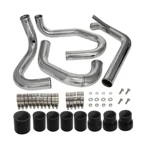 Kit de tubos de alumínio para montagem frontal, intercooler, para VW, Volkswagen, Jetta 98-04, Golf, Mk4, 1.8T