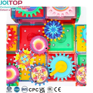 Hot Sale New Customized Magnetic Gears Toys For Kids Magnetic Construction STEM Educational Magnetic Building Tiles For Children