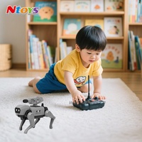 Robot chien intelligent interactif électrique RC à énergie solaire en plastique à assembler soi-même pour enfants - Jouet éducatif en promotion