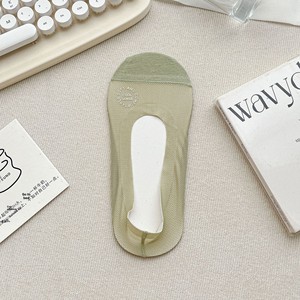 Chaussettes et <span class=keywords><strong>bas</strong></span> décontractés pour femmes, en coton tricoté soyeux et fin, antidérapants, sans talon, invisibles, couleur unie, pour l'été - Product Image 6