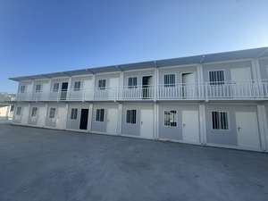 学校和医院用豪华20英尺集装箱房屋扁平包装生活浴室夹心板钢 - Product Image 4