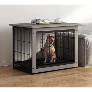 Cage pour chien d'intérieur en bois massif durable, respirante et anti-évasion, grande taille, avec plateau de récupération des excréments amovible – Offre Spéciale - Product Image 2