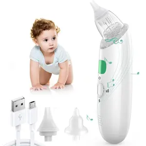 YIZHI Baby Nasal Aspirator 3 Suction Levels Safe Electric Baby Nose Sucker USB Rechargeable Nose Cleaner for Newborn Toddler