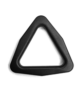 Boucle réglable en plastique noire de 1 pouce, de sécurité professionnelle, en forme de triangle, pour sangles de sac à dos