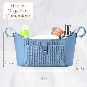 Organizador de cochecito de bebé universal personalizado, bolsa de almacenamiento de pañales de moda para mujer con carrito colgante para Cochecitos de bebé - Product Image 4