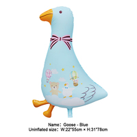 Cadeau préféré des enfants, fournisseur de ballons, joie enfantine, oie gonflable 55*78 CM, oie de dessin animé pour thème extérieur et baby shower