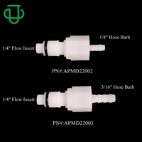 1/8 3/16 1/4 5/16 3/8 Pouce Droite Tuyau Queue Barb Pousser pour Connecter Raccord Déconnexion Rapide Raccord Arrêt Connecteur De Tuyau