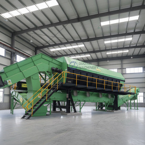 Ligne de recyclage des déchets urbains, machine de tri des déchets mobiles, usine de recyclage automatique des déchets municipaux - Product Image 1