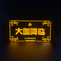 Letrero LED de Acrílico Colorido con Diseño de Billete de Dólar y Logotipo Personalizado Richshining, Letrero Luminoso de Lujo para Bar o Fiesta