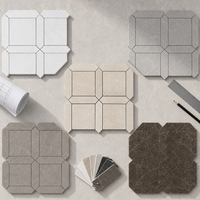 Carreaux de mosaïque murale en marbre beige Royal Botticion de haute qualité pour la décoration de salles de bain et de cuisines