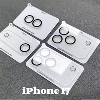 Protection d'objectif arrière en verre trempé HD anti-reflet pour iPhone 17 Pro Max, 17 Air et 17 Pro
