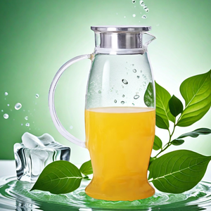 Chim cánh cụt hiện đại tùy chỉnh thủy tinh borosilicate trái cây bình truyền Jug cà phê Jug với nắp thép không gỉ - Product Image 4