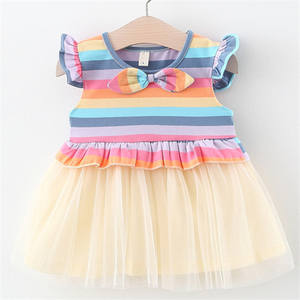 Nuevo Diseño de Vestido Arcoíris de Alta Calidad para Niñas con Diferentes Tipos de Materiales, Hecho en China - Product Image 2