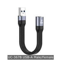 Câble de données USB 3.1 Type-C Gen2 OTG mâle à femelle pour extension de disque dur PC TV 13 cm