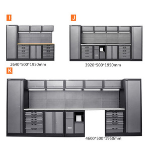 Armoire à outils en fer pour atelier, établi amovible, design moderne, boîte à outils modulaire, <span class=keywords><strong>rangement</strong></span> de <span class=keywords><strong>garage</strong></span>, capacité de charge OEM 500 kg, 5 tiroirs - Product Image 3