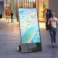 Affiche d'affichage numérique extérieure de 43 pouces Écran LCD Affichage vidéo AD Player Étanche Pliable Portable Équipement publicitaire