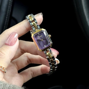 <span class=keywords><strong>Montre</strong></span> à quartz vintage Scottie 9808 carrée avec bracelet en acier et fines chaînes, style Champ, pour <span class=keywords><strong>femme</strong></span>, pour le commerce transfrontalier - Product Image 1