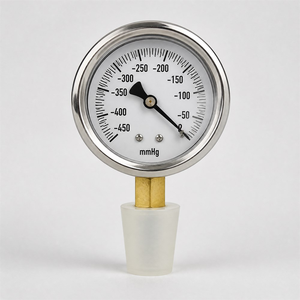 Edelstahl-Analog-Manometer mit Bourdon-Rohr und Messbereich von -450mmHg für Milchpumpen - Product Image 1