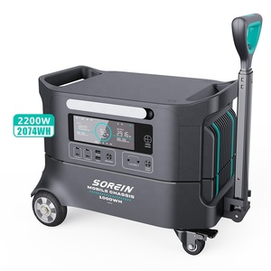 2200W Power Bank Station 2000W <b>Solar</b> <b>Generator</b> 2Kw Portable <b>Generators</b> Eu Warehouse on Wheels 2200W Lifepo - Product Image 1