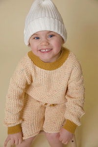 Guangzhou – <span class=keywords><strong>pull</strong></span> surdimensionné personnalisé avec short, vêtements pour enfants, ensemble de jogging pour enfants, <span class=keywords><strong>pull</strong></span> tricoté chaud d'hiver, ensembles de vêtements pour garçons - Product Image 5