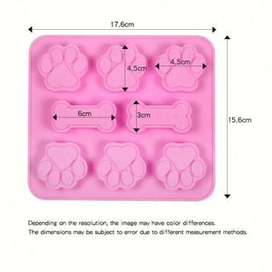 Formes de pattes de chiot et d'os de chien pour la pâtisserie, les chocolats, les bonbons, les gelées, les glaçons et les friandises - Product Image 4
