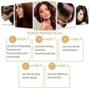 Minyak Penumbuh Rambut Organik Buatan Khusus Minyak Vitamin C/E Argan Perbaikan Rambut Rusak Kapsul Minyak Rambut Super Halus