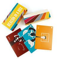 Tarjetas de Juego de Papel Impresas Personalizadas con Caja con Tapa y Base, Entretenimiento Familiar Ecológico de un Fabricante Personalizado