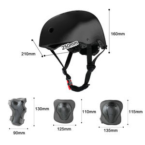 Juego de equipo de protección para niños, 7 Uds., casco de patinaje sobre ruedas, coderas de muñeca, rodilleras para niños y niñas, bicicleta, Scooter, patinaje sobre ruedas - Product Image 2