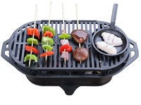 Hibachi de table portable en fonte Barbecue Grill Restaurant Cuisson Barbecue Poêle