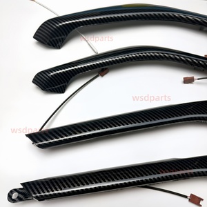 현대 라페스타 LED 엠비언트 라이트 실내 조명 업그레이드 카본 파이버 트림 스트립 자동차 부품 - Product Image 3