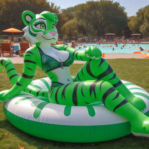 2.5m altezza <span class=keywords><strong>lupo</strong></span> gonfiabile personalizzato in una piscina animali gonfiabili PVC, <span class=keywords><strong>lupo</strong></span> gonfiabile poolride giocattolo, gonfiabile animale giocattolo - Product Image 4