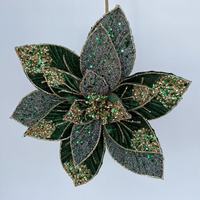 Fleurs de Poinsettia Artificielles en Polyester Faites à la Main pour Décoration de Mariage, Couronnes et Centres de Table Intérieurs, Taille et Couleurs Personnalisables