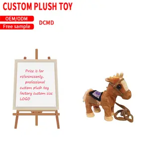 Thú nhồi bông đi xe trên Plush Đồ chơi ngựa điện