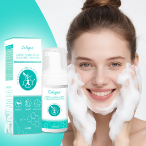 Mousse detergente viso agli aminoacidi Zaleyae, controllo del sebo, pulizia profonda, rimozione degli acari, idratante, detergente schiumogeno per il viso. - Product Image 1