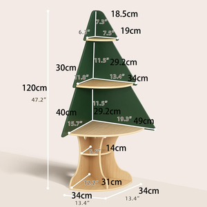 Estantería <span class=keywords><strong>de</strong></span> Madera para Niños con Forma <span class=keywords><strong>de</strong></span> Árbol, Regalo <span class=keywords><strong>de</strong></span> Navidad, Estantería para Libros Infantiles, Almacenamiento para Aula o Sala <span class=keywords><strong>de</strong></span> Juegos - Product Image 6