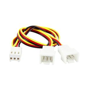 3 Pins 2X3 Pins PC Fan konnektör adaptörü kablo kordonu Y Splitter kablo - Product Image 1