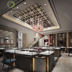 Exhibidores Modernos para Joyería en Centros Comerciales, Vitrinas Iluminadas, Mostrador Tipo Isla para Joyería de Diamantes - Product Image 5