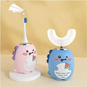 Cepillo de Dientes Eléctrico en Forma de U para Niños, de Silicona Suave, Impermeable IPX7, con Diseño de Dibujos Animados, Venta al Por Mayor de Fábrica - Product Image 5