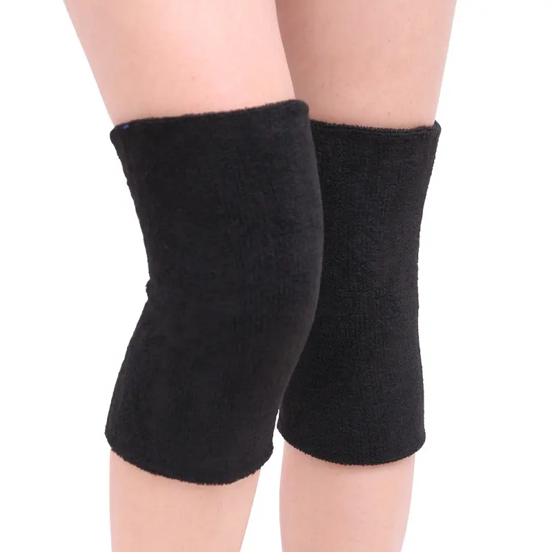 Compression Knee Warmer Towel Knee Brace Support for Lady Men Elderly Sports Thermal Knee Pad Sleeves