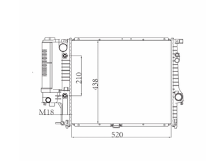 Radiador de Aluminio de Alta Calidad de 2 Filas, Nuevo y en Oferta, Compatible con <span class=keywords><strong>BMW</strong></span> E39 M52 en <span class=keywords><strong>520i</strong></span> 523i 528i GASOLINA - Product Image 5