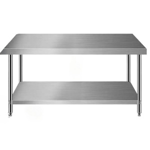 Mesa de Trabajo de Acero Inoxidable Comercial Personalizada OEM, Equipo de Cocina para Restaurante, Mesa de Trabajo de Ensamblaje Modular al por Mayor - Product Image 1
