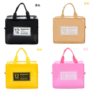 Bolsa térmica para el almuerzo con paquete de hielo, impermeable, para almacenamiento en frío o caliente, para viajes - Product Image 5