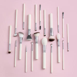 YRX, brocha de maquillaje profesional con logotipo personalizado, 20 piezas, juego de brochas de maquillaje, brochas faciales con estuche para corrector, delineador de ojos - Product Image 3