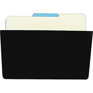 UNV08122 Universal 13 In. X 4.13 In. X 14.5 In. <b>Letter</b> Black Wall File Pocket Plastic <b>Letter</b> <b>Holder</b> - Product Image 5