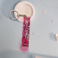 Pince à cartes ATM pour ongles longs, pince à cartes Pom Pom, porte-clés