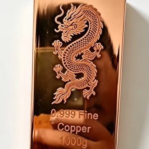 Barres de cuivre de qualité, lingots de cuivre à prix avantageux, personnalisables, vente chaude, lingot de cuivre fin 999 de 1 kg pour investissement - Product Image 2
