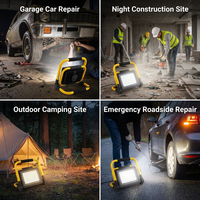 Projecteur LED portable de haute qualité IP66 pour extérieur, 50 watts, avec lampe de travail réglable multi-angles pour la réparation ou le camping