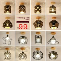 Plafonnier LED Nordique au Design Créatif, Style Moderne Minimaliste pour Balcons, Dressings, Chambres, Baies Vitrées, Couloirs