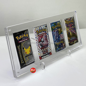 SHP usine acrylique Pokemon jeu de cartes à collectionner Scarlet & Violet voyage ensemble manches Booster Pack protecteur support de support - Product Image 3